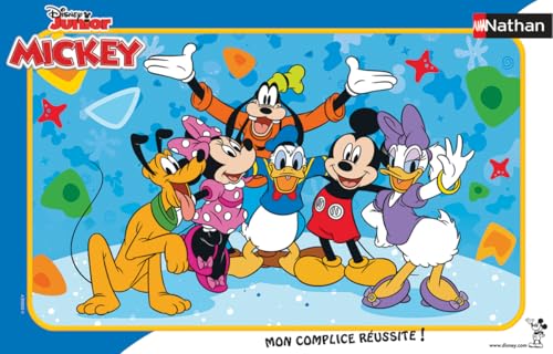 Nathan - Puzzle enfants - Cadre 15 pièces - Les amis de Mickey - Disney - Fille ou garçon dès 3 ans - Puzzle de qualité supérieure - Carton épais et...