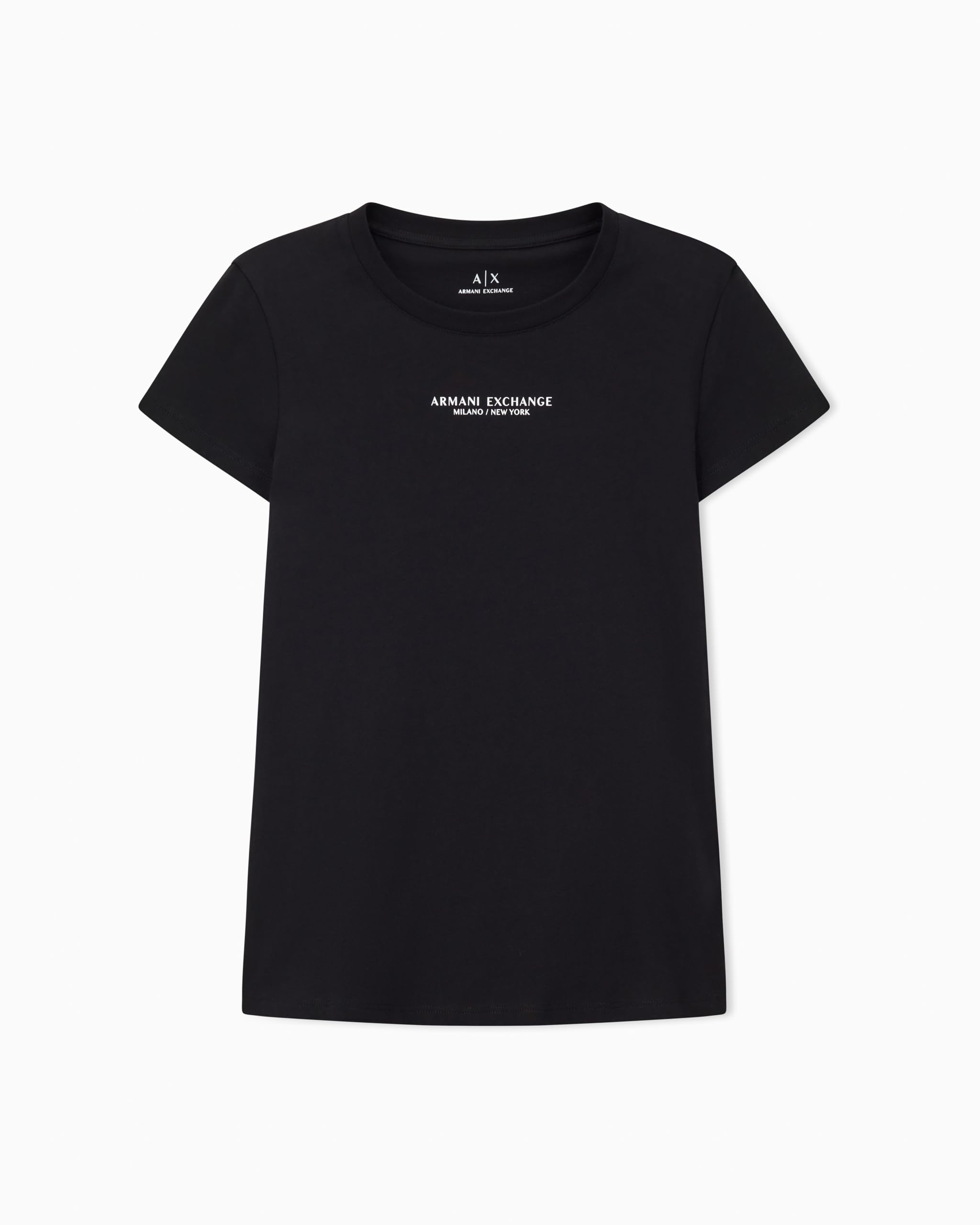 Armani Exchange Black Cotton T-Shirt - IT42|M