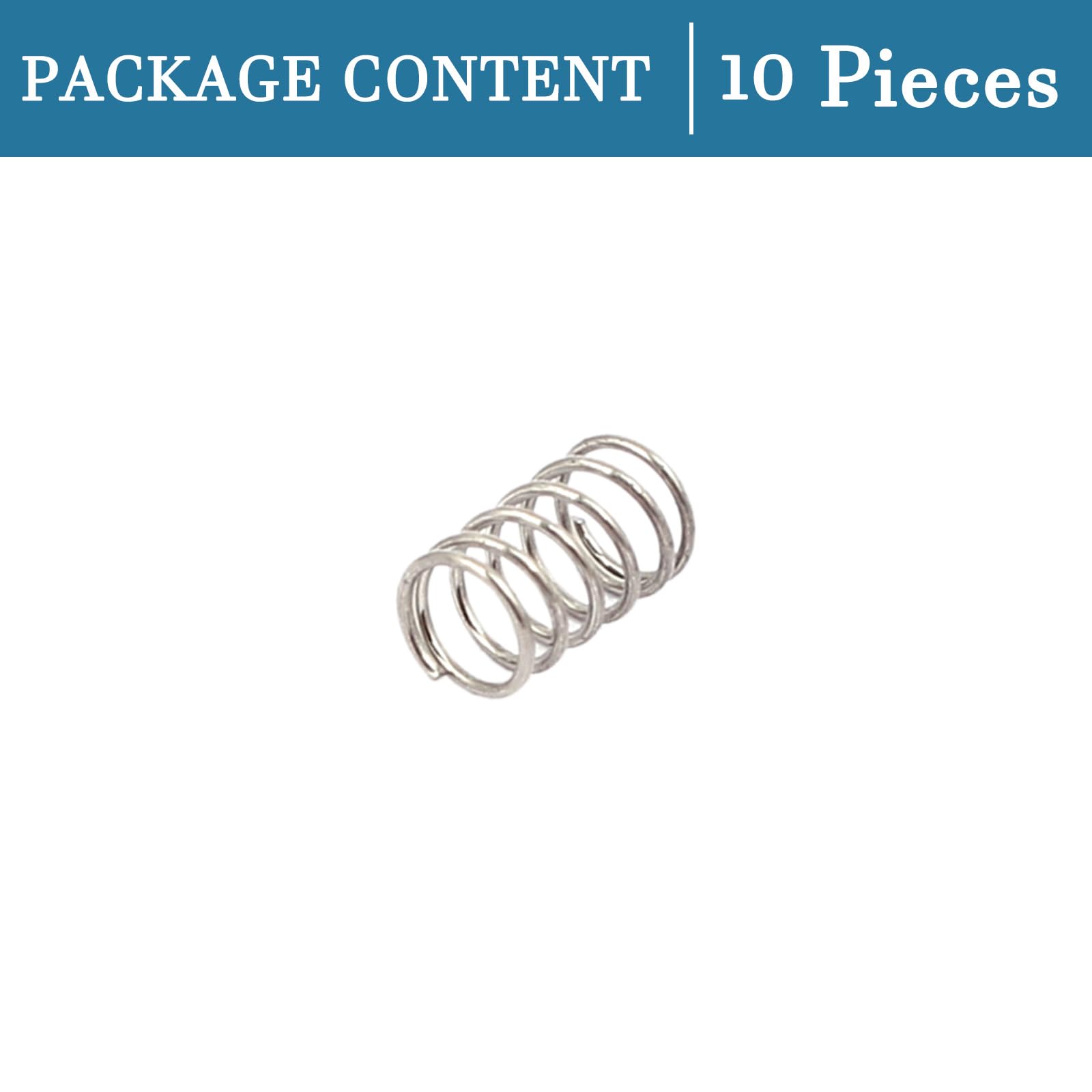 QUARKZMAN Edelstahl Druckfedern 0,3x3x5mm - 10 Stück Set Für Reparaturen & Hobby