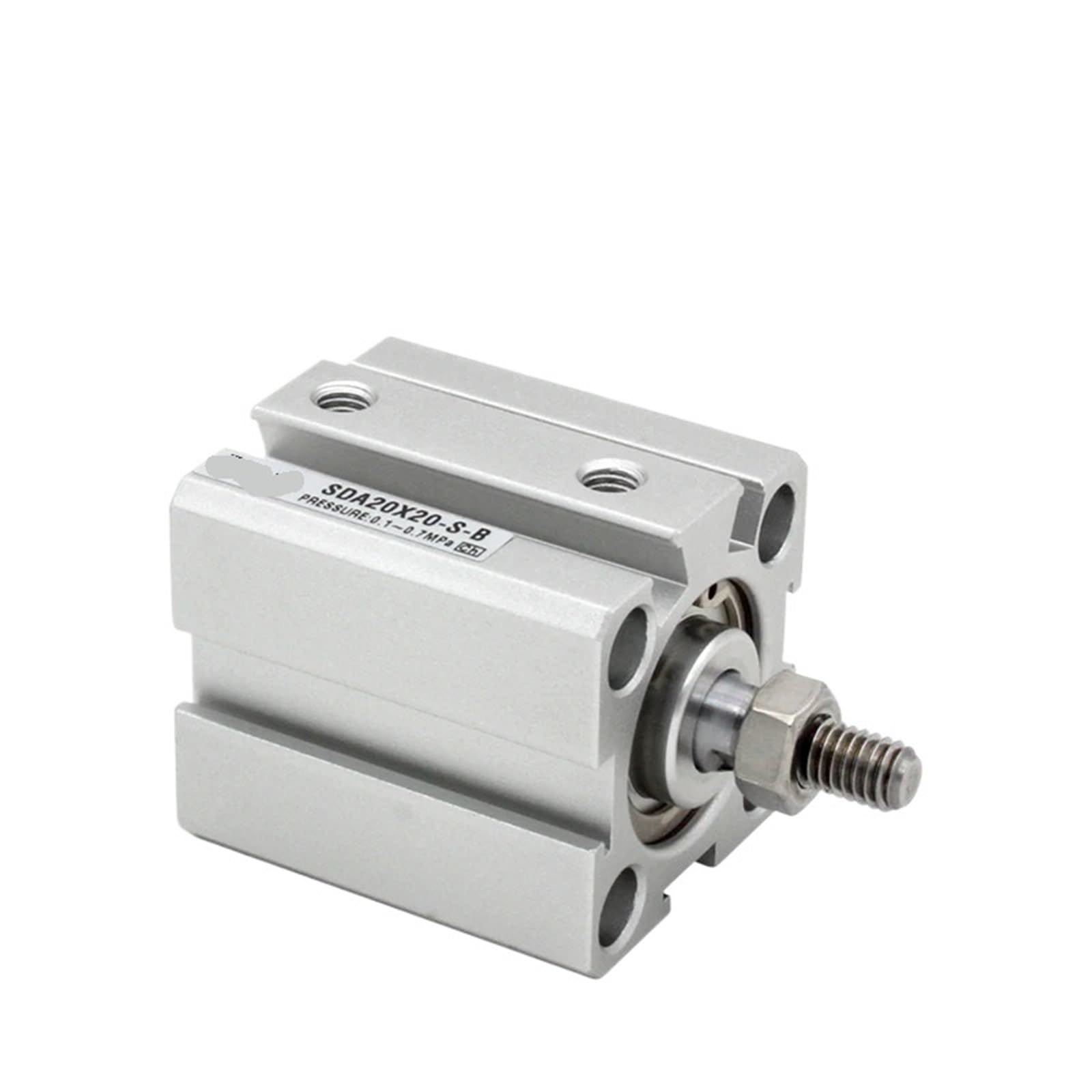 Birxpmos Men's One Color Air Pneumatic Cylinder Sda12-B Double Acting Compact Cylinder Sda12-B Bore 12Mm Stroke 5-50Mm Thread Sda12x5-B Sda12x10-B-S(Sda12x10-B,-S(With Magnetism))