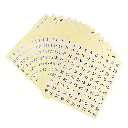 Autocollants ronds numéro 1-102 pour trier et classer facilement vos documents