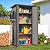 U-MAX Resin Outdoor Storage Cabinet Waterproof with Adjustable Shelves, Vertical Tall Plastic Storage Shed with Reinforced Floor, All Weather Sheds & Outdoor Storage Clearance with Base for Outside