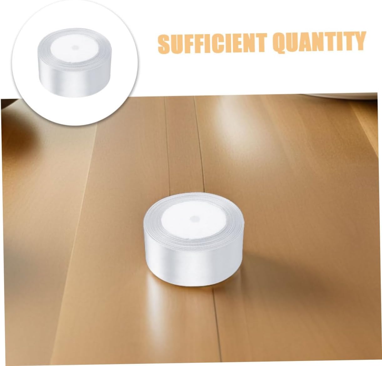 5 Rolls White Satin Ribbon for DIY Crafts and Present Wrapping Smooth Curling Balloon Ribbon for Wedding Christmas Party Decorations Cake Packaging Hair Bow Accessories Versatile