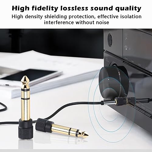 4 adaptadores jack estéreo de 6.5mm a 3.5mm hembra miniatura 5