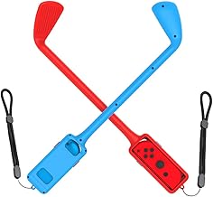 TwiHill os tacos de golfe são adequados para a aderência do jogo somatossensorial do Nintendo Switch Mario Golf. Nintendo Switch manípulo somatossensorial esquerdo e direito (Kit 2)