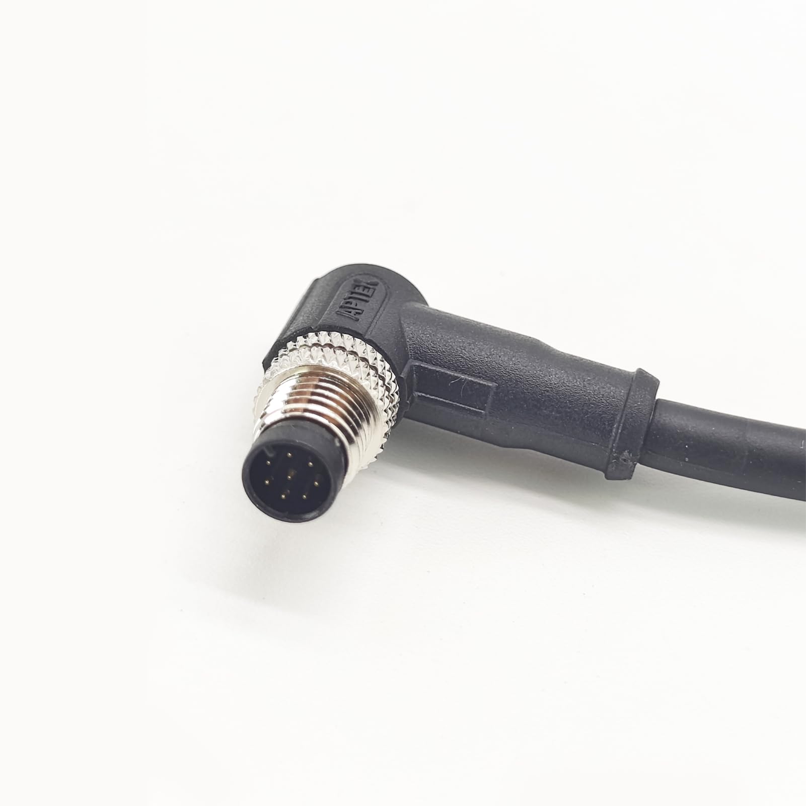 M8 8-pinowy męski kabel złączowy, kod kątowy kabel formujący męski czujnik lotniczy elektryczny kabel PCW przemysłowy formowany kabel AWG24 (5 metrów)