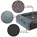 RUYICZB Dog Beds for Medium Large Dogs, Orthopedic Egg Memory Foam Dog Bed, Cozy Plush Dog Couch Bolster Dog Sofa Bed with Removable Washable Cover and Nonskid Bottom,44 * 31.8 * 7in