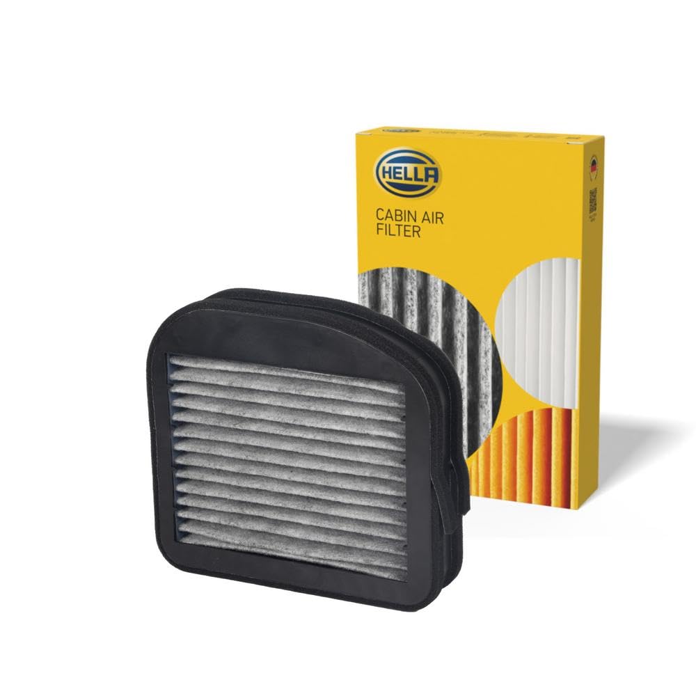 HELLA 8ZC 366 123-721 - Filtro abitacolo CF372C, filtro ai carboni attivi, per Mercedes Benz Classe E (W210) E 220 CDI