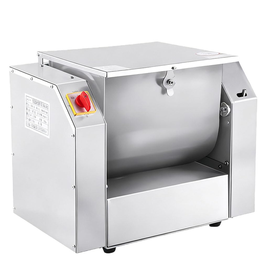 1100w/1500w Miscelatore Di Pasta Commerciale,Impastatrice Professionale a Spirale Acciaio Inox,Timer,Capacità Da 3 a 10 Kg,Per Uso Commerciale E Domestico 3KG