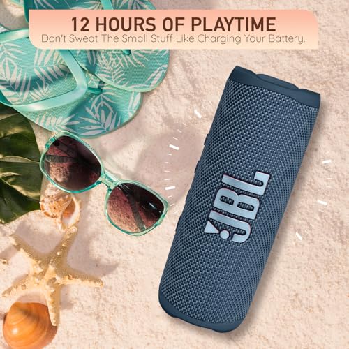 Image of JBL Flip 6 Portable Bluetooth Wireless Speaker, IP67 Waterproof and Dustproof Built-in Battery - Teal - Boomph's Comprehensive Ultimate Performance Cloth Solution for Your On-The-Go Sound Experience