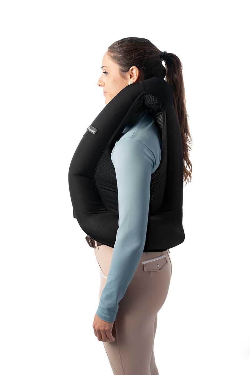 Chaleco Airbag Hípica VIMELE VML02 – Homologado, Máxima Protección Cervical y Torácica, Rápido Inflado, Comodidad Ergonómica, 5 Tallas, Incluye Cartucho CO2 y Kit de Rearmado (m)