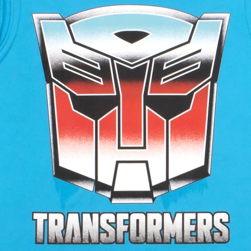 Transformers Boys 3 Piece Short Set Short Sleeve Shirt Tank Top and Shorts Set 3 Pack Bundle for Kids and Toddlers Boys Clothes (Navy Blue and Sky Blue Size 4) - image 6