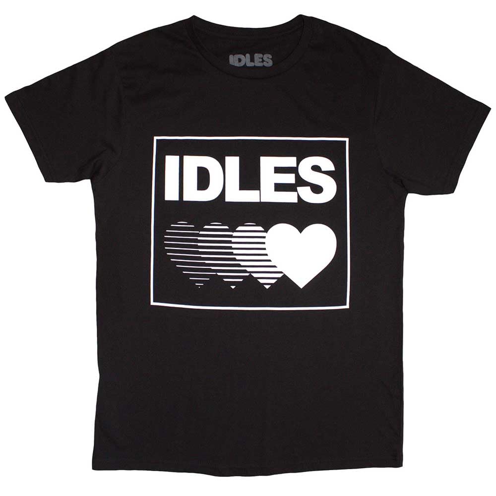 Rock Off officially licensed products Idles Gradient Heart T Shirt M Black