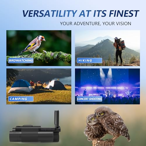 Digital Binoculars with 40MP Camera | 10x Optical Zoom | 8X Digital Zoom | 2.5K Videos | HD Quality | Ideal for Concerts, Bird Watching, and Outdoor Adventures (MJ-Black)