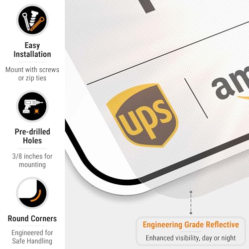 Image of Package Delivery Sign, Delivery Instructions Deliver All Package Garage Porch Sign, 12x18 Inches, 3M EGP Reflective .063 Aluminum, Fade Resistant, Made in USA by Sigo Signs