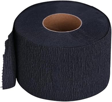 1 Roll Black Disposable Barber Paper Neck Strips Stretchy Wrap Neck Paper Barber Accessory Supplies Hairdressing Tool for Salon Haircut Styling
