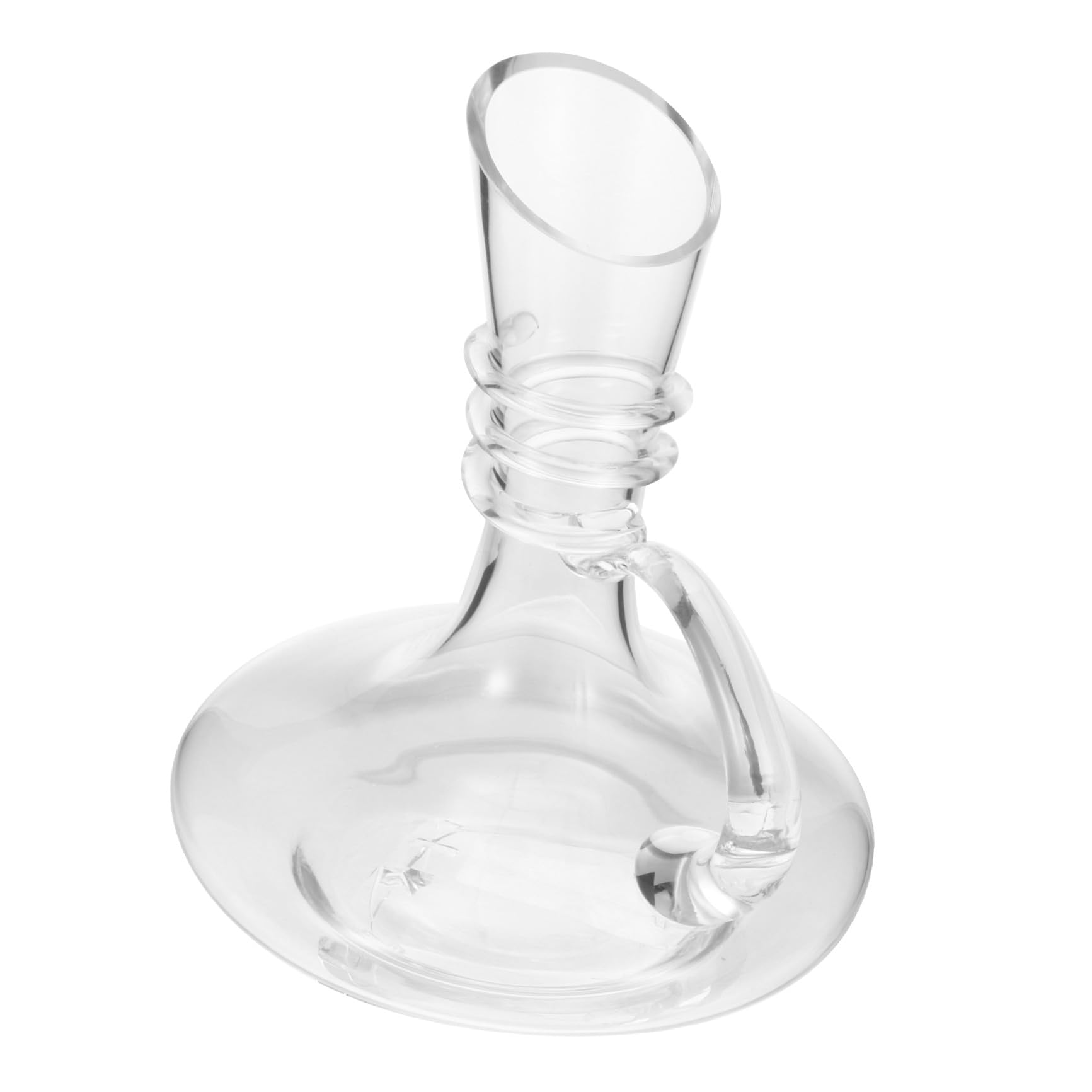 Alipis Carafe à Vin Stable et Facile à Nettoyer 1600 Ml Bec Incliné en Verre pour Décantation Rapide pour Amateurs de Vin
