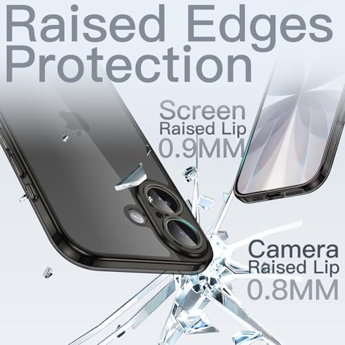 Image of JETech Slim Case for iPhone 17 6.3-Inch with Camera Lens Full Protection, Ultra-Thin Lightweight Clear Minimalist Protective Phone Cover (Black)