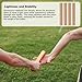 Supvision Aluminum Alloy Relay Batons for Track and Field 4 Piece Set Durable Lightweight for Sports Teams Suitable for Athletes Seeking High-Performance Equipment in Outdoor Activities Rose Gold
