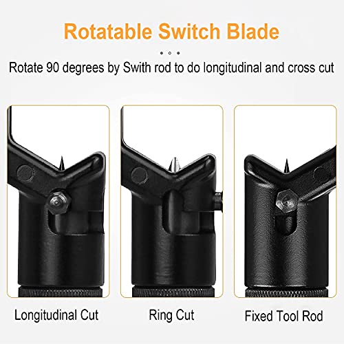 Image of 8-28.6MM Transverse Armoured Cable Stripper - Double Head FTTH Armored Fiber Cable Stripping Knife, Fiber Optic Slitter Tools - Coaxial Mid Span Round Cable Stripper