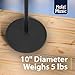 Hola! Music Mic Stand w/Adjustable Height for Home, Studio, Office or Stage Use – Weighted Base