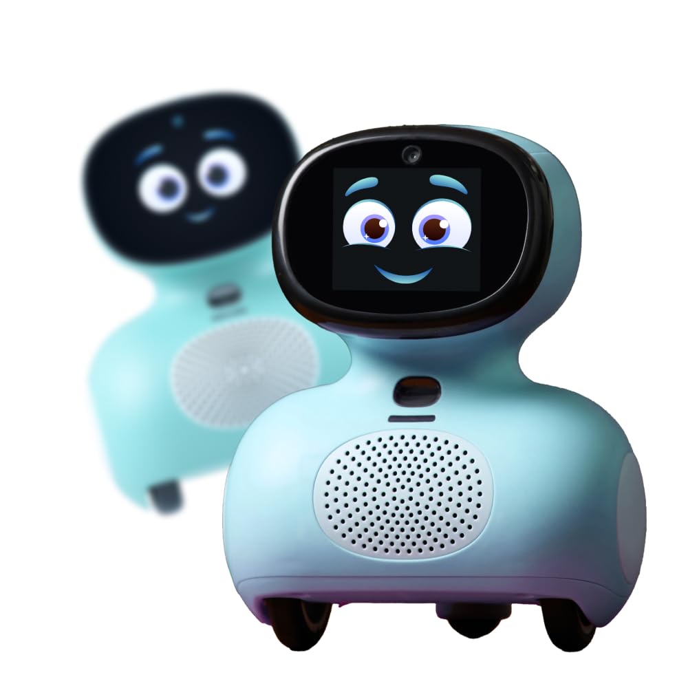 Mini Twin Pack (Blue) Max 1 Year : AI-Enhanced Intelligent Robot Designed for Children| Fosters STEM Learning & Education| Ideal Gift for Boys & Girls of Ages 5-12