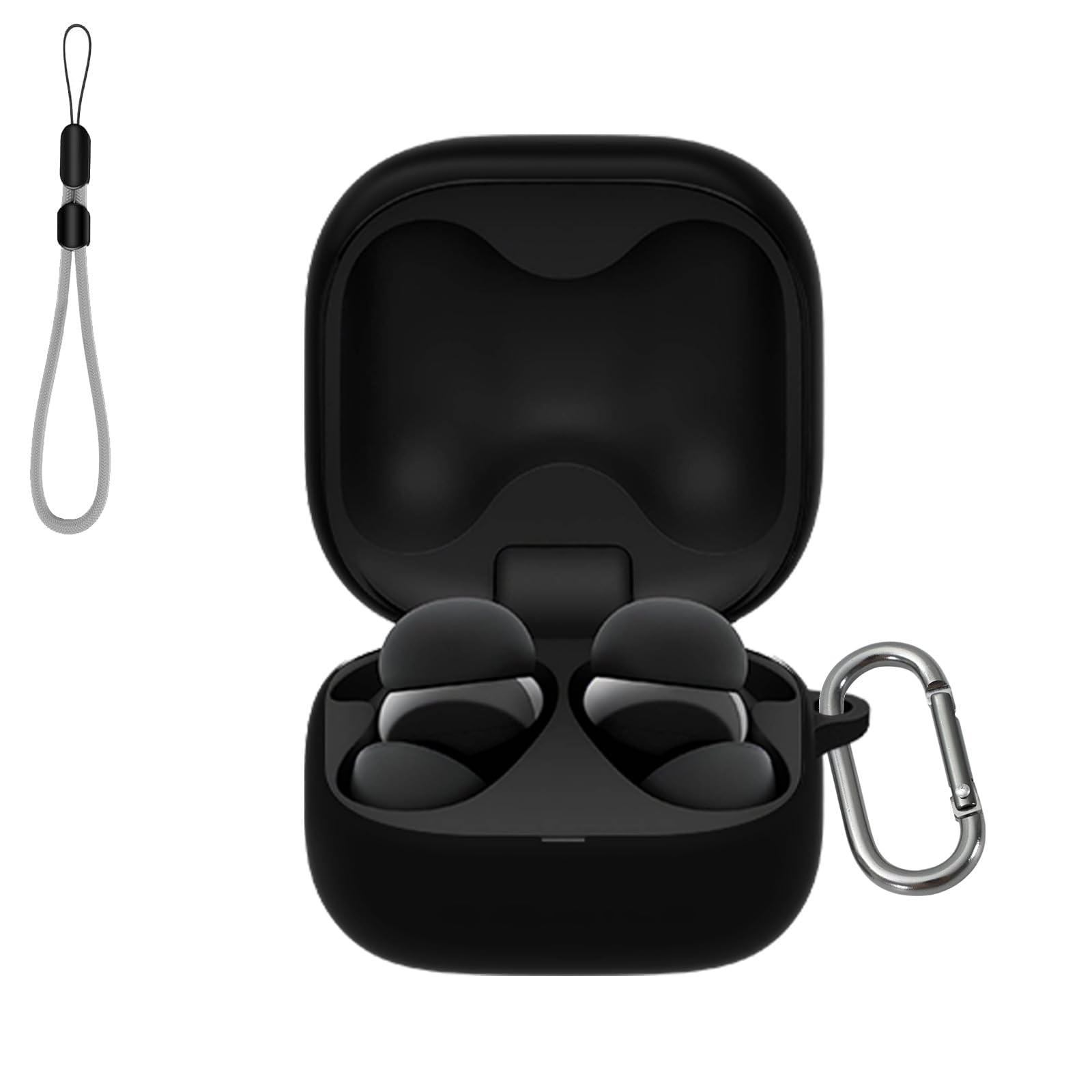 LinkBud ブラック　持ち運びケースもお付けします Amazon | For SONY ソニー LinkBuds Fit（WF-LS910N）ケース