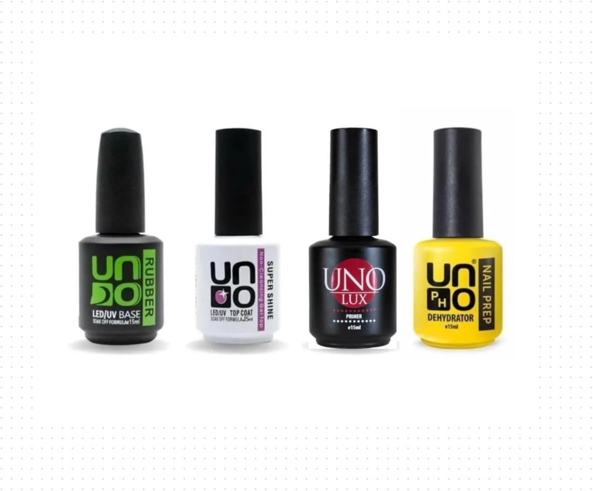 Fontenay Süper 4'Lü Set (Rubber Basecoat,S.Shine Topcoat,Luxprimer,Dehydrator) 15 Ml Şeffaf