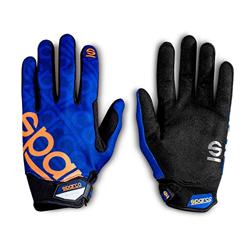 SPARCO MECA 3 GANTS TAILLE 9 (S) BLEU/ORANGE