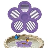 Schwimmende Bienentränke – 19,3 cm Blumenförmige Trinkschale | Schmetterlings-Wasserstelle | Für Garten Teich Pool Bauernhof Springbrunnen, Insektenrettung Durstlöscher, Naturschutz Deko