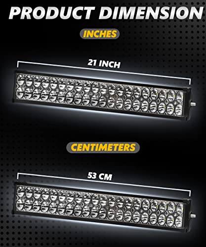 Image of FABTEC 40 LED 21 Inch /54 cm Bar Light Fog Light for Cars (21 Inch,White)