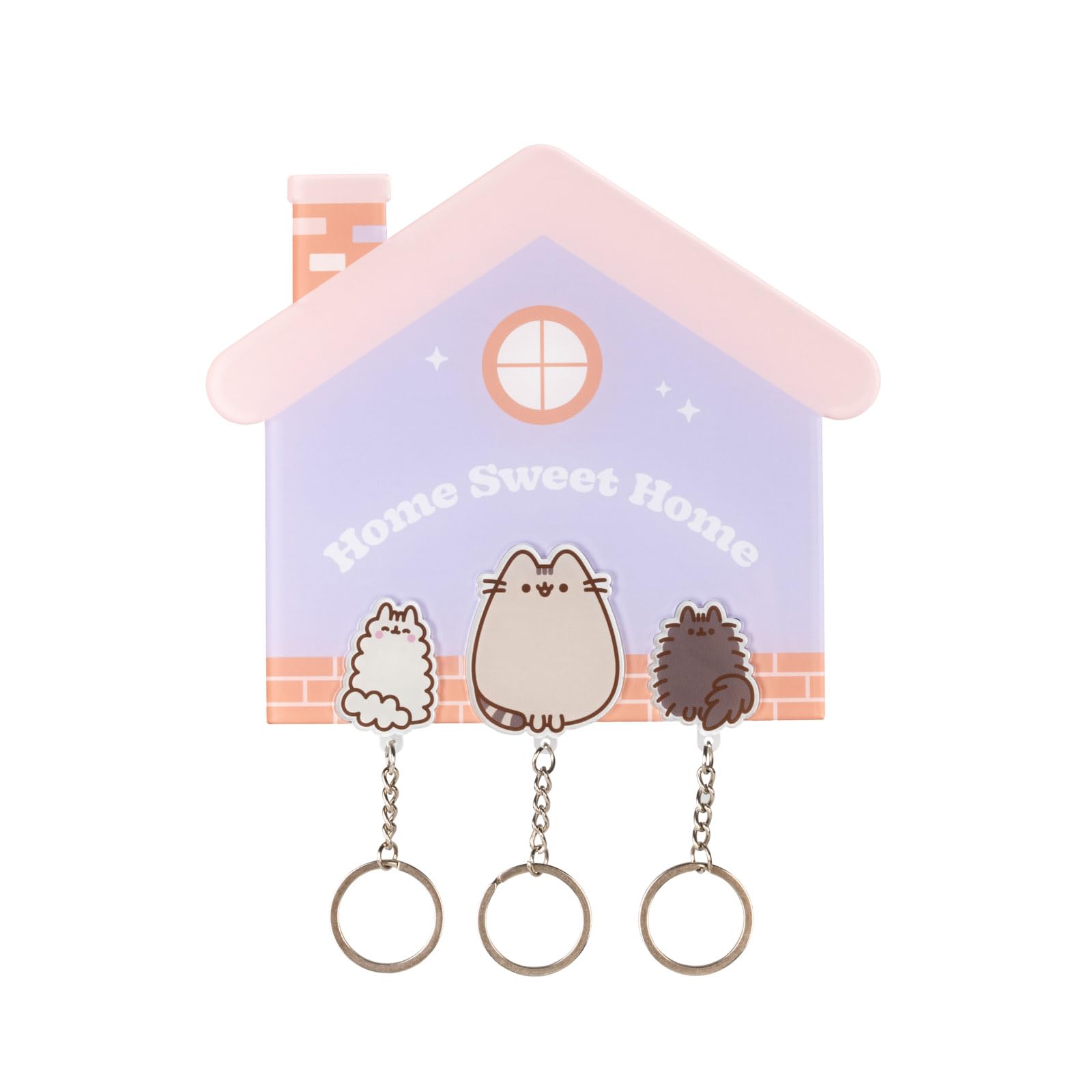 Grupo Erik Pusheen Magnetic Key Holder for Wall with Keychains - Cat Gifts — image 1