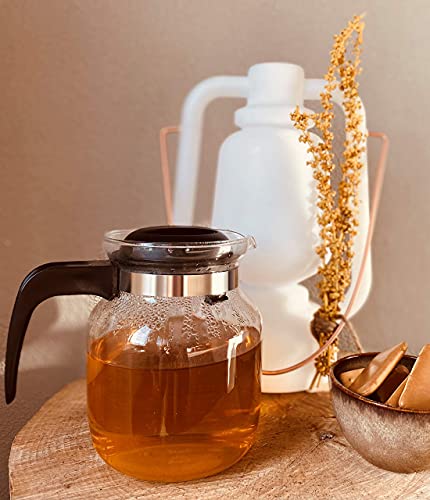 Bredemeijer Nora Theepot van borosilicaatglas, 1,25 liter, glazen kan - Image 5