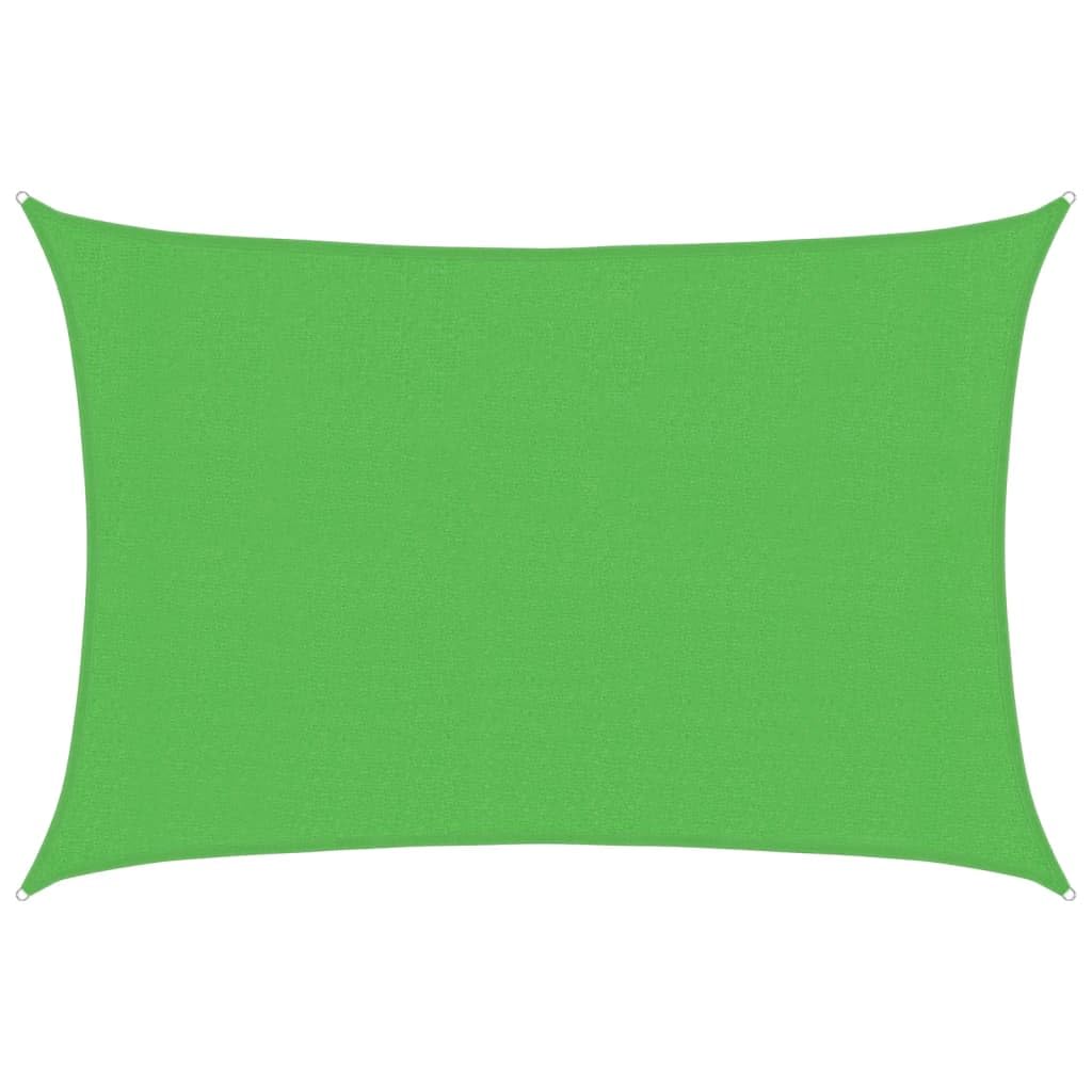 vidaXL Sunshade Sail 160 g/m² Light Green 3x5 m HDPE — image 1