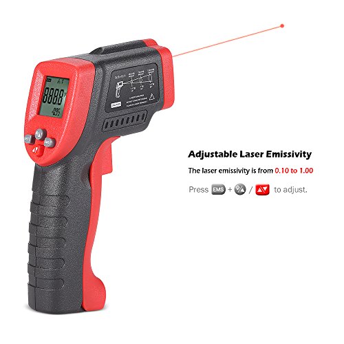 DECDEAL MK420-50 ~ 420 ° C 12: 1 Multifuncional Mini Handheld sem contato LCD Digital IR Termômetro