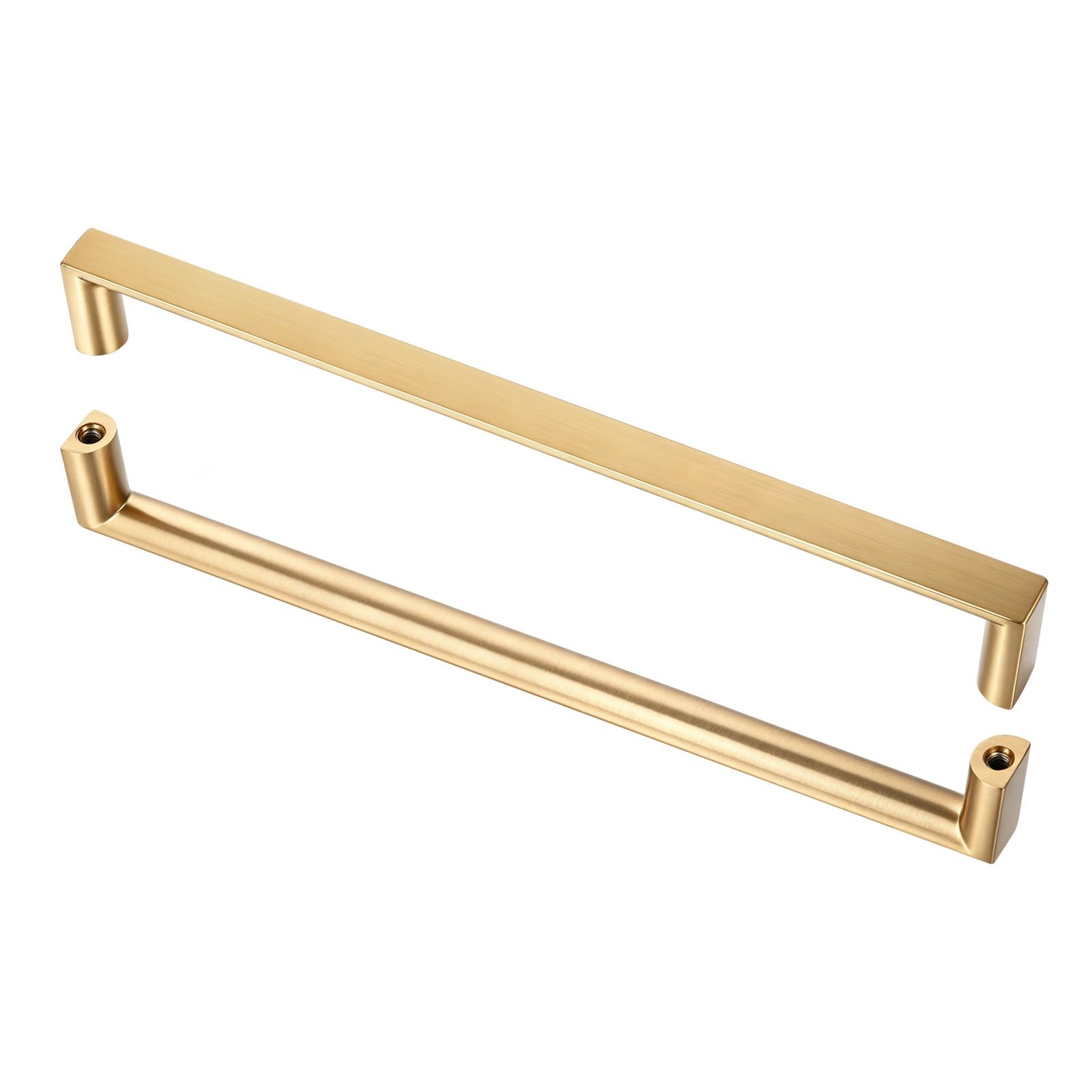 10 Pack 10inch Champagne Bronze Cabinet Pulls Brass Drawer Handles for Kitchen Cabinets,Cupboards, Dressers and Square Solid Metal Hardware