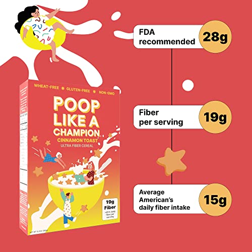 Poop Like A Champion High Fiber Cereal - Cinnamon Toast Flavor thumb #4
