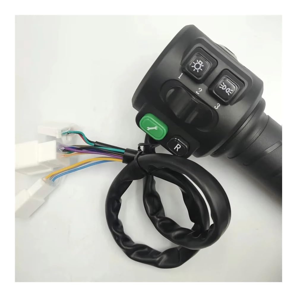 Interruttore manubrio motocicletta Manubrio LUCE ON OFF/Marce/Indietro PULSANTE Interruttore ACCELERATORE Integrato Nella Bicicletta Controllo Della Velocità Gruppo Maniglia