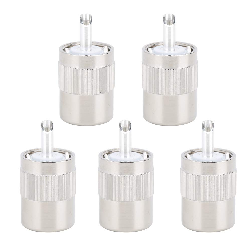 5 Connettori PL259 UHF Maschio Per Cavi Coassiali - Per RG-8, LMR-400, Impedenza 50 Ohm - Foto 8
