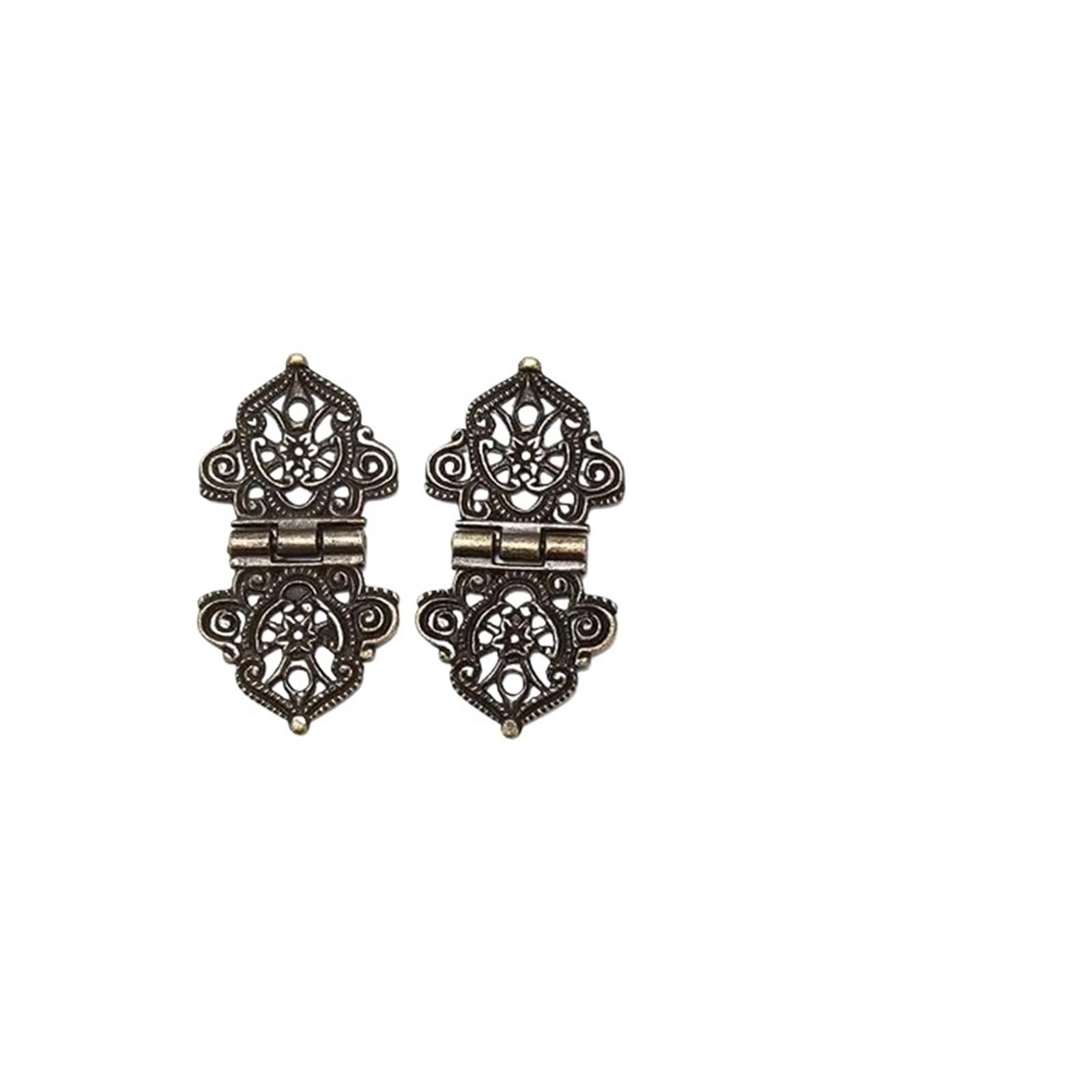 Charnières avec vis bronze antique porte armoire tiroir meubles 24 x 54 mm