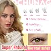 TOOCHUNAG Natural Lash Clusters Kit Wispy Lash Extensions Kit Venus 8-14mm Cluster Eyelash Extensions Invisible Band Lashes Clusters 120PCS C-Curly Eyelash Extensions Kit with Bond,Seal and Tweezers