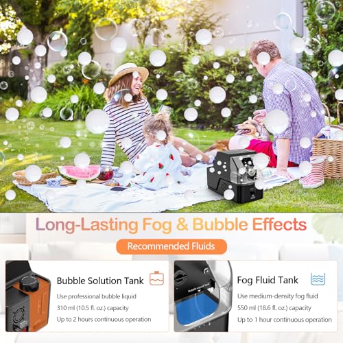 Fog Bubble Machine de efectos especiales con mando a distancia 4