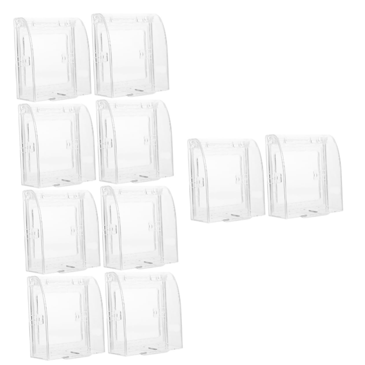 Hemobllo 10piezas Cubierta Protectora De Enchufes Para Niño Niña Diseño Transparente Seguridad Infantil Para Interruptores y Enchufes Protector De Pared Para Casa y Guarderías