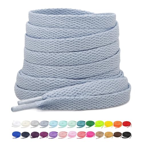 Image of Stepace [2 Pairs Flat Shoe Laces for Sneakers 30 inch-72 inch Length 26 Color Shoelaces