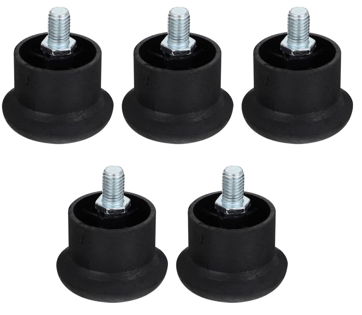 Furniture Nylon Thread STOPPERS - Standard, Black Set of 5 Pcs for Revolving Chairs, Adjustable Stool/Chair/Bar Stool and Other Revolving Products-image-44