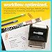 ExcelMark Rectangular Completed Teacher Stamp Self Inking - Black Ink (A2359)