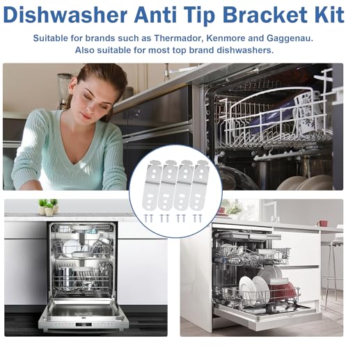 Image of 4PCS 619985 00619985 Dishwasher Mounting Bracket Fit for Bosch Dishwasher
