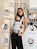 GROWNSY Baby Carrier Newborns to Toddlers, Ergonomic Baby Toddler Carrier Wraps with Head Support, Easy to Wear, Infant Carrier Baby Gift, Travel and Hiking Friendly, 7 to 44 lb #4