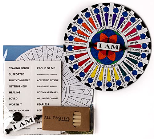 Addiction Recovery Therapy Spinner - Overcome Alcohol and Substance Abuse Addiction - Positive Mental Health, Sobriety, Relapse & Alcoholics Anonymous