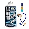 AC DOCTOR Kit Gas Refrigerante Orgánico Ecológico sustituto del R1234yf para recarga aire acondicionado de coche a partir de 2017 y manguera con manómetro y adaptador R1234yf